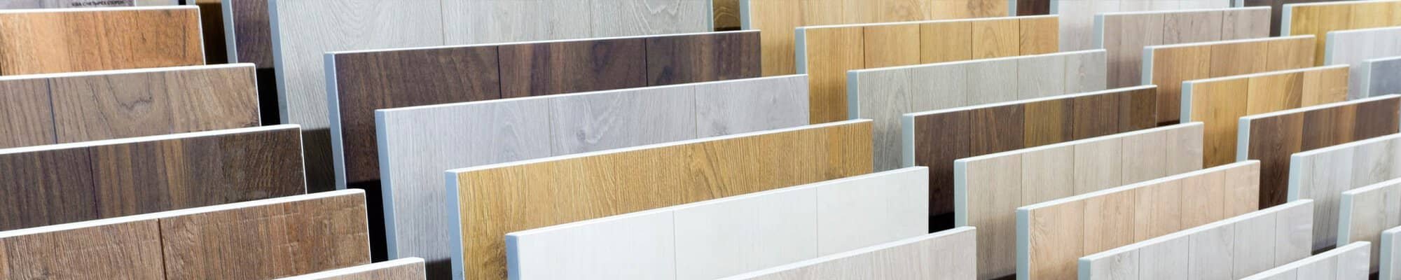 Flooring samples in a La Grange, KY showroom display