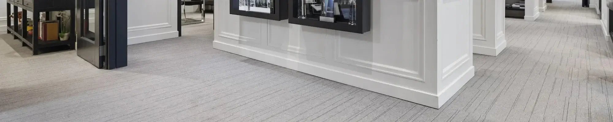 Commercial carpet flooring in a bright room