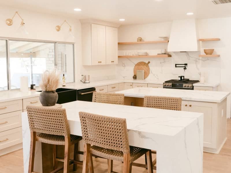 Bright Kitchen with new flooring by The Floor Source Inc